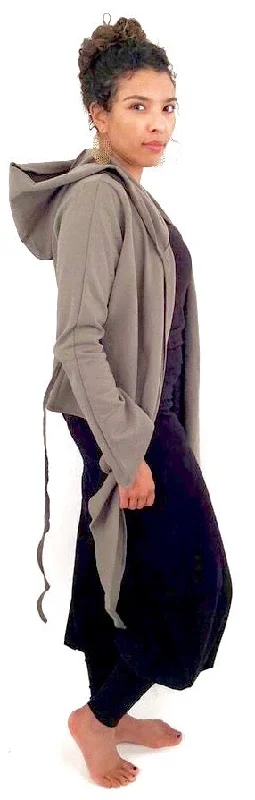 Nisse Sweatshirt Shrug Hoodie with Distressed Vintage Worn