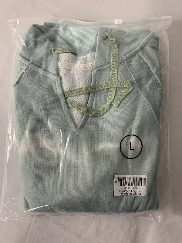 New Women's Hoodie Size Large Hoodie with Zipper Placket Modern Functional
