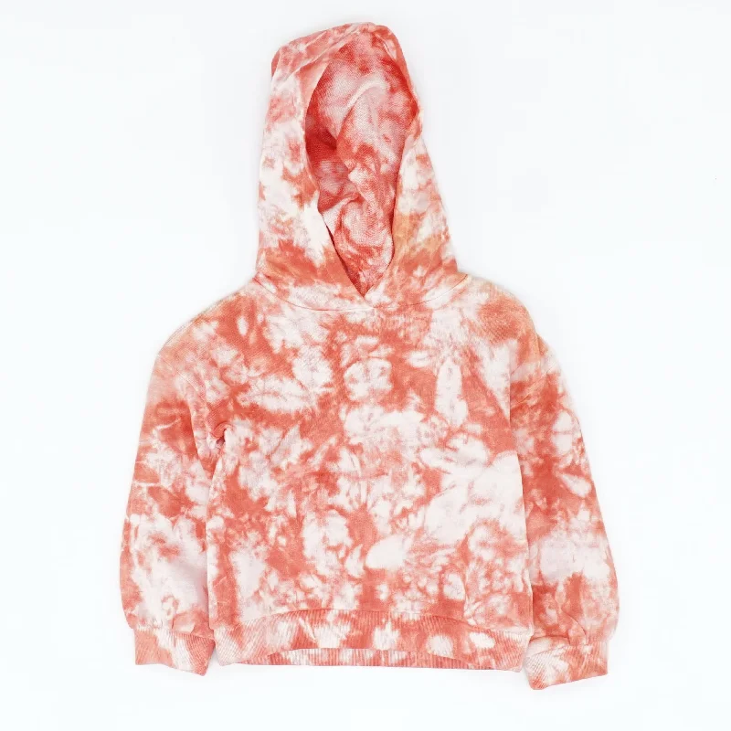 Orange Tie Dye Hoodie Hoodie with Strings Custom Fit Adjustable