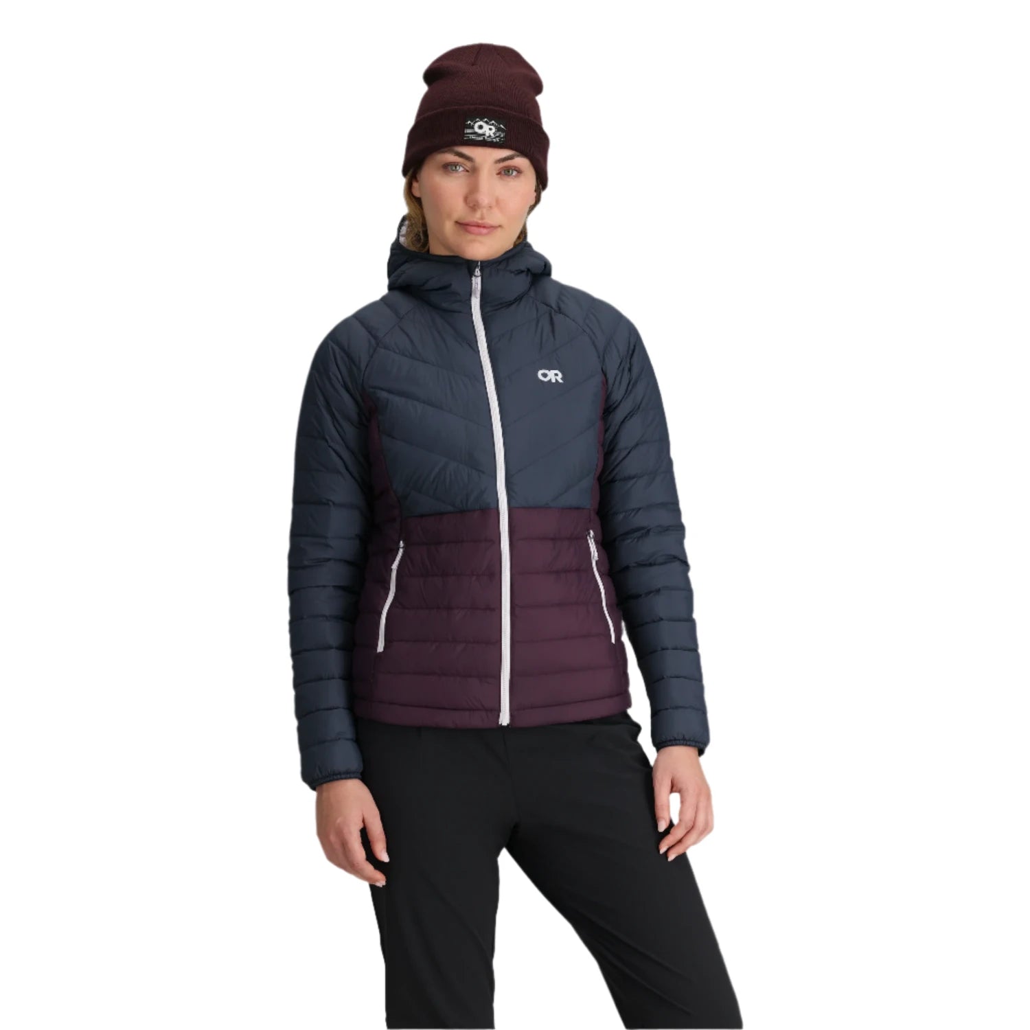 W's Transcendent Down Hoodie Hoodie with Double Zipper Versatile Adjustable