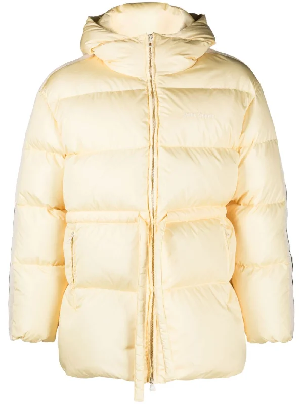 Palm Angels Coats Beige Vegan Leather Trench