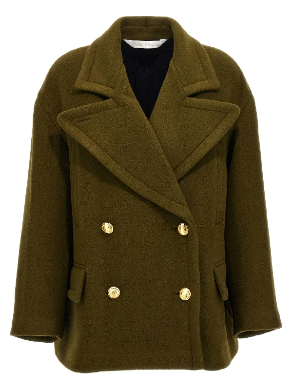 Palm Embroidery Coat Long Hooded Anorak
