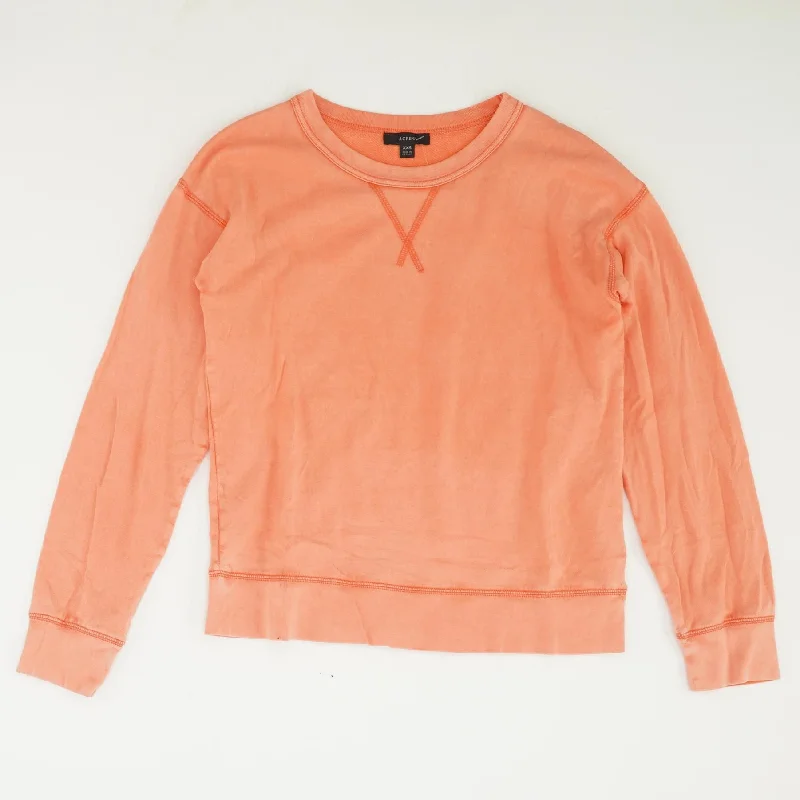 Peach Solid Sweatshirt Hoodie with Monochrome Minimalist Simple