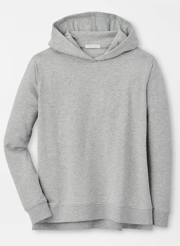 Peter Millar Womens Lava Wash Relaxed Hoodie - BRITISH GREY Hoodie with Patch Decorative Personalized Peter Millar Womens Lava Wash Relaxed Hoodie - BRITISH GREY Hoodie with Patch Decorative Personalized