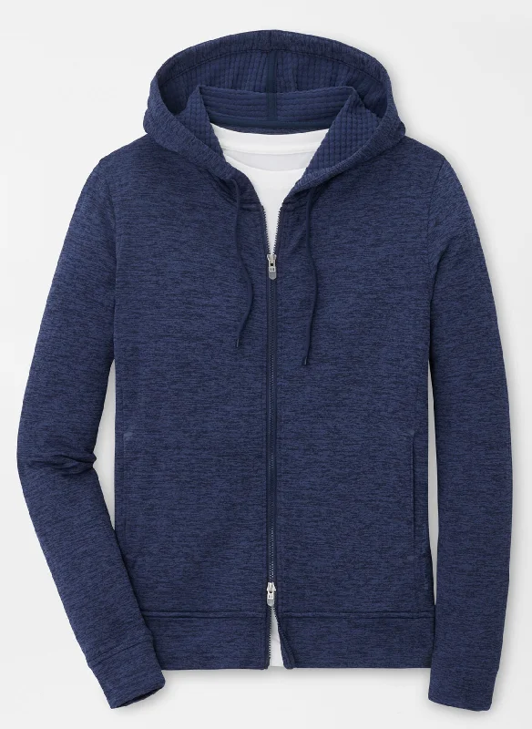 Peter Millar Womens Maven Performance Full-Zip Hoodie - NAVY Hoodie with Print Artistic Unique