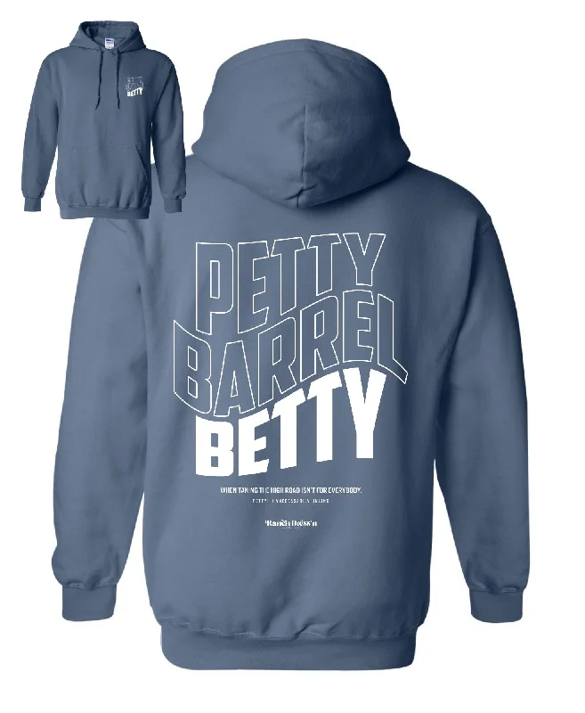 PETTY BARREL BETTY | HOODIE Hoodie with Button Classic Timeless