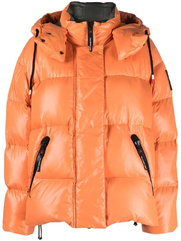 Peuterey Coats Orange Casual Open-Front Coat