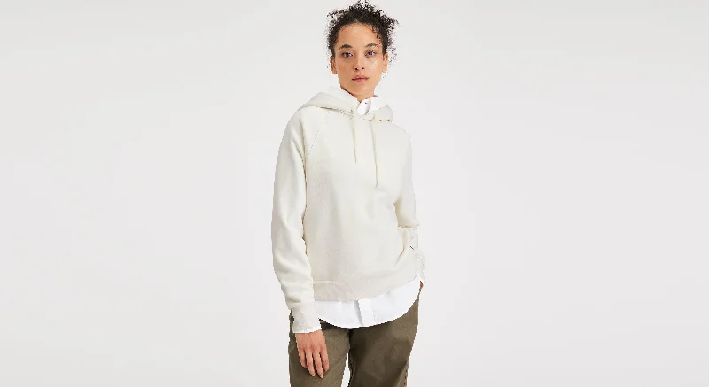 Popover Hoodie, Regular Fit Hoodie with High Neck Warm Protective