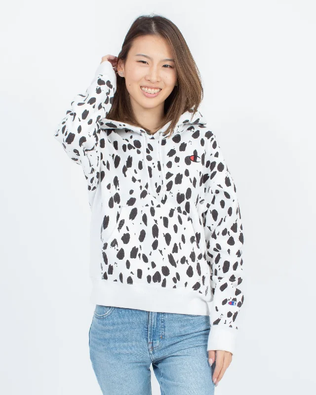 Printed Hoodie Hoodie with Toggle Buttons Decorative Unique