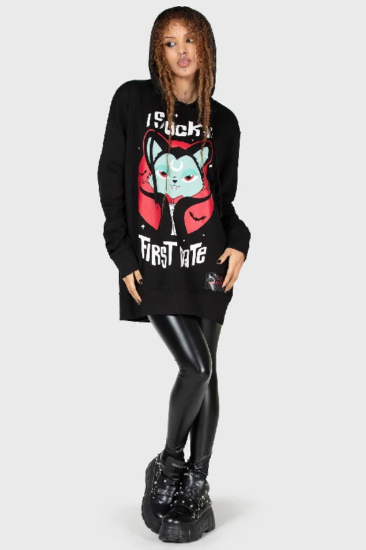 Purrrfect Pairing Hoodie Zip Hoodie Drawstring Kangaroo Pocket