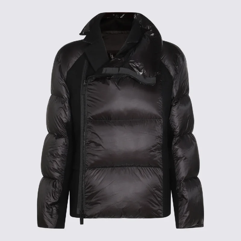 Sacai Coats Black Thick Layered Jacket