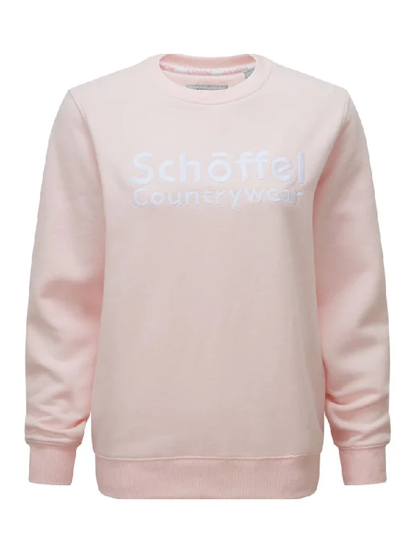 St Helier Sweatshirt - Blush Hoodie with Hidden Zipper Minimalist Clean