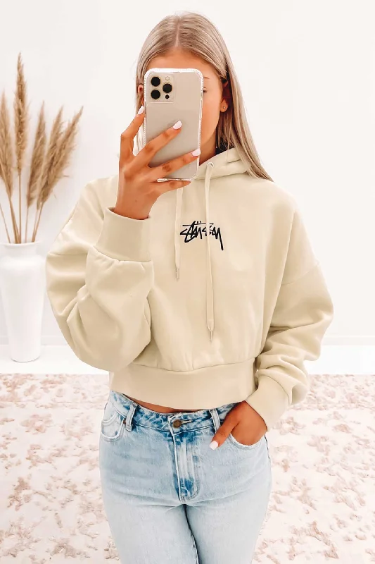 Stock Hoodie Oatmeal Hooded Sweatshirt Casual Wear Street Style