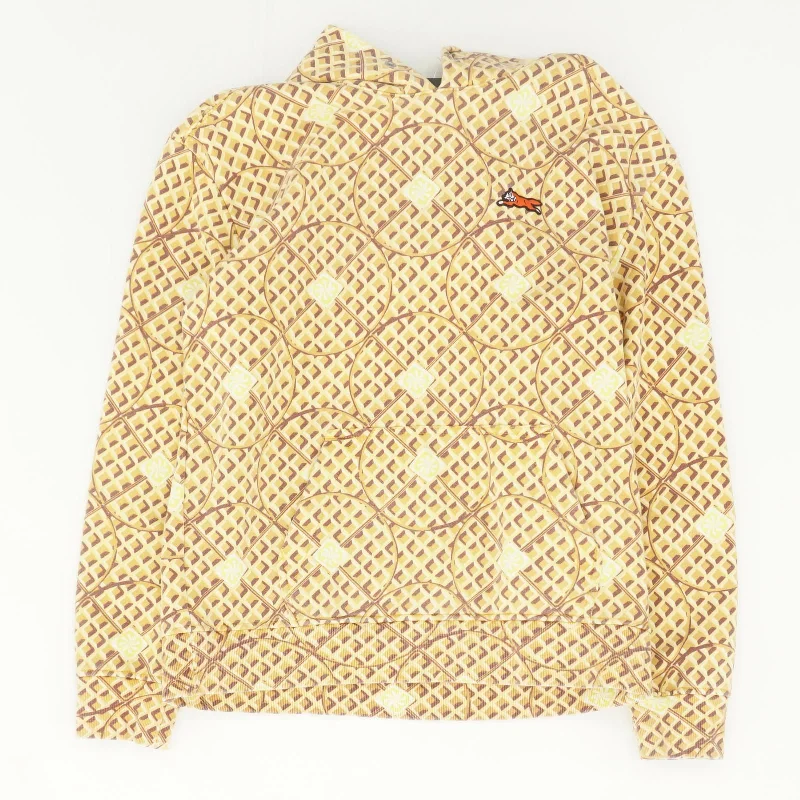 Tan Graphic Hoodie Hoodie with Longline Fit Extended Stylish