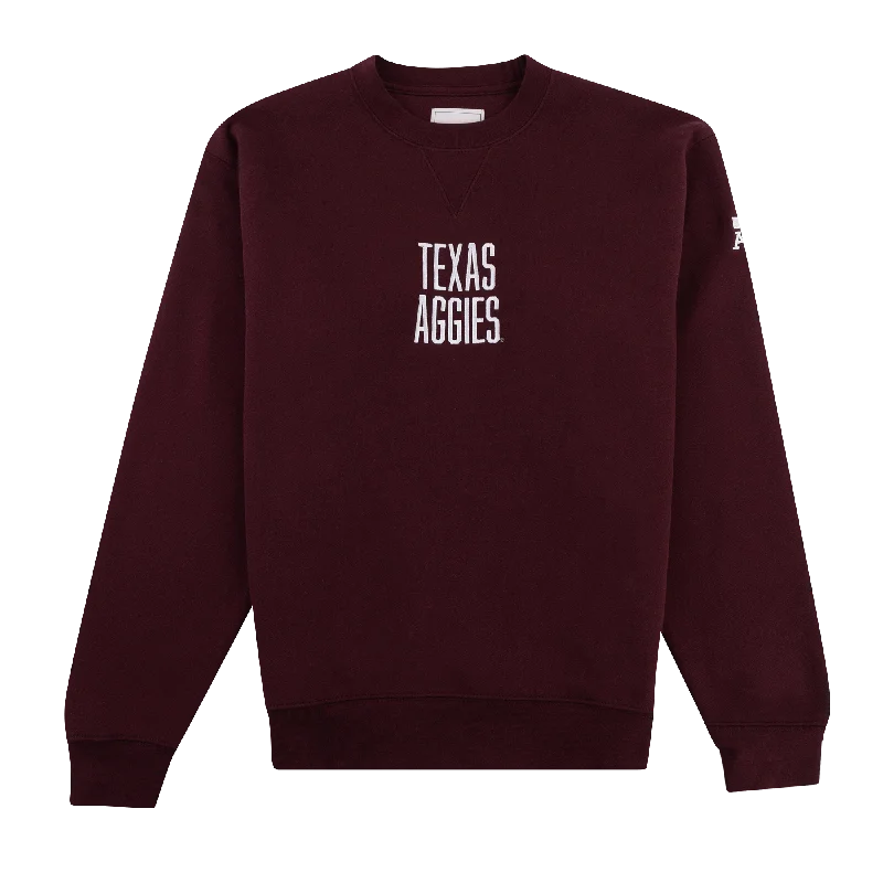 Texas A&M Aggies Big Cotton Sweatshirt Hoodie with Earth Tones Natural Calm
