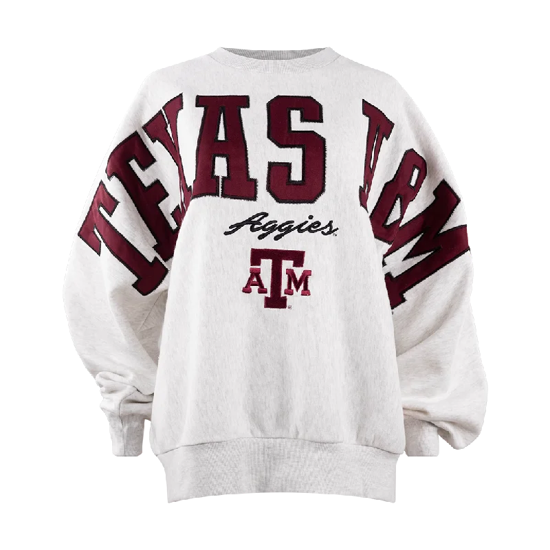 Texas A&M Aggies Flannigan Sweatshirt Hoodie with Thumb Holes Functional Cozy