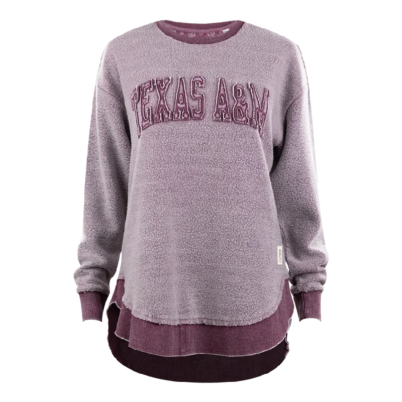 Texas A&M Pressbox Ponchoville Fleece Sweatshirt Hoodie with Relaxed Fit Easy Casual Texas A&M Pressbox Ponchoville Fleece Sweatshirt Hoodie with Relaxed Fit Easy Casual