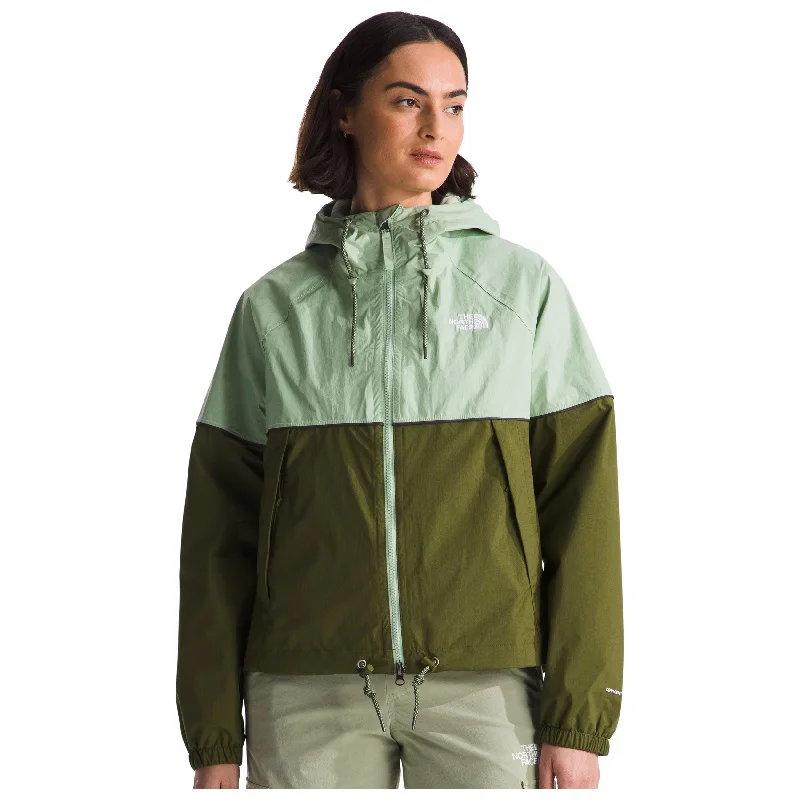 The North Face Women's Novelty Antora Rain Hoodie in Misty Sage Forest Olive Hoodie with Hidden Zipper Minimalist Clean The North Face Women's Novelty Antora Rain Hoodie in Misty Sage Forest Olive Hoodie with Hidden Zipper Minimalist Clean