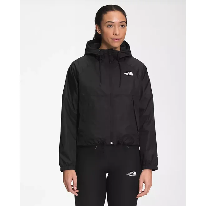The North Face Women's Novelty Antora Rain Hoodie in TNF Black Hoodie with Exposed Zipper Edgy Industrial The North Face Women's Novelty Antora Rain Hoodie in TNF Black Hoodie with Exposed Zipper Edgy Industrial