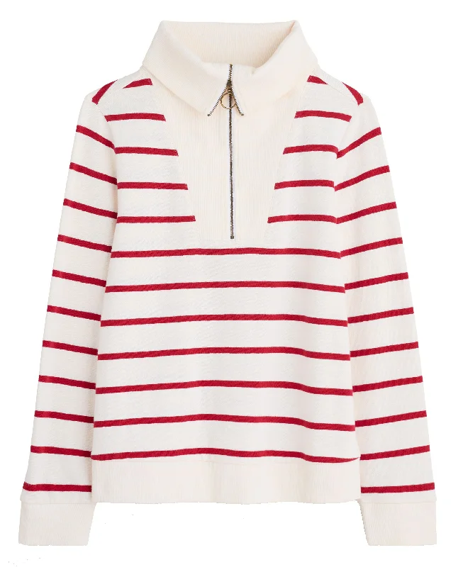 Tideline Sweatshirt - Amaranthe Chalk Rudder Hoodie with High Neck Warm Protective