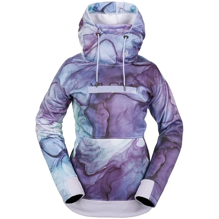 Volcom Hydro Riding Hoodie Women's 2024 (Multiple Color Options) (Sale Item/ No Returns) Hoodie with Gradient Ombre Colorful Volcom Hydro Riding Hoodie Women's 2024 (Multiple Color Options) (Sale Item/ No Returns) Hoodie with Gradient Ombre Colorful