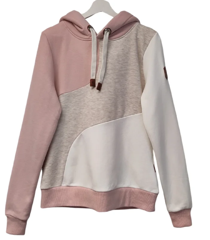 Wanakome Indie Hoodie Women's 5497 Hoodie with Color Block Contrast Stylish