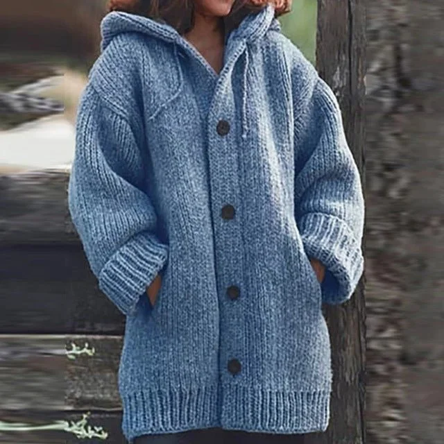 Warm sweater coat Terry Blend Velvet Blend Canvas Blend