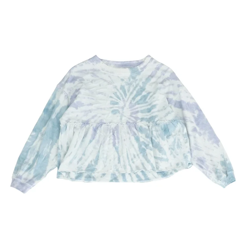 White Tie Dye Sweatshirt Hoodie Sweatshirt Pullover