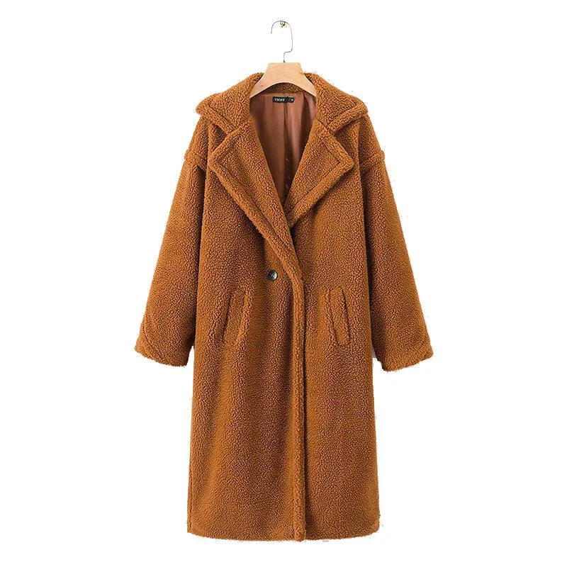 Women's autumn and winter coats Checkered Wool Shacket