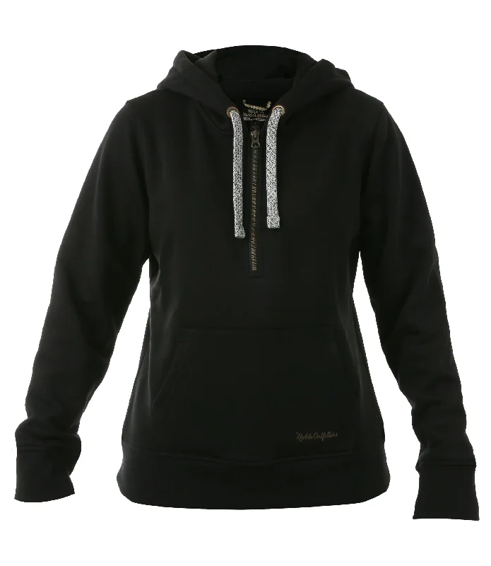 Women's Flex Quarter Zip Hoodie Hoodie with Set-In Sleeves Structured Classic