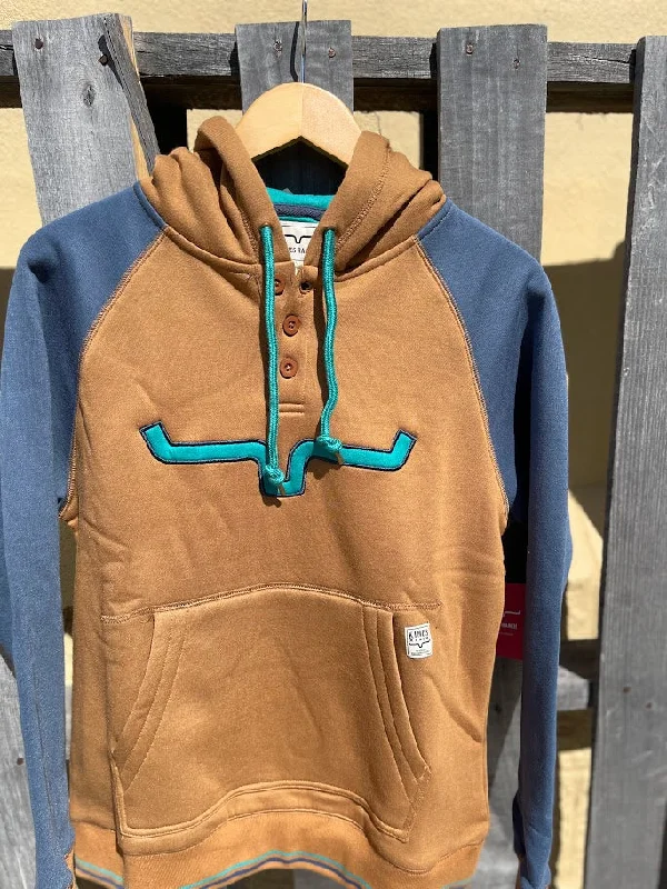 Women's Kimes Ranch Amigo Fleece Hoodie In Brown  *CLOSEOUT* Hoodie with Embroidery Detailed Premium