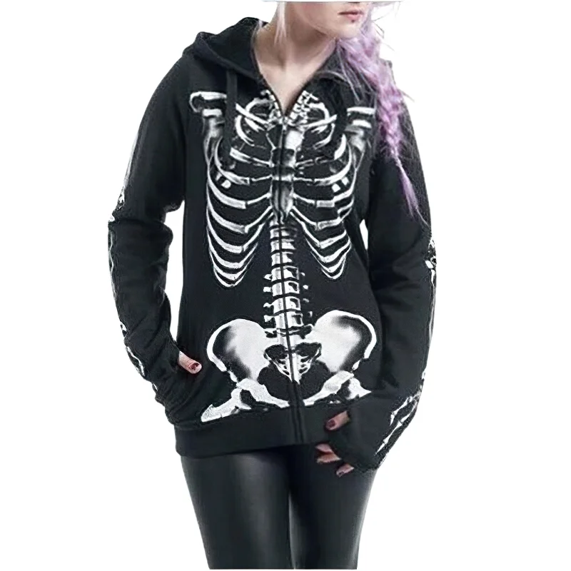 Women's Zipper Hooded Sweatshirt / Black Long Sleeve Fleece Hoodies / Loose Female Clothing Hoodie with Frayed Bohemian Relaxed Women's Zipper Hooded Sweatshirt / Black Long Sleeve Fleece Hoodies / Loose Female Clothing Hoodie with Frayed Bohemian Relaxed