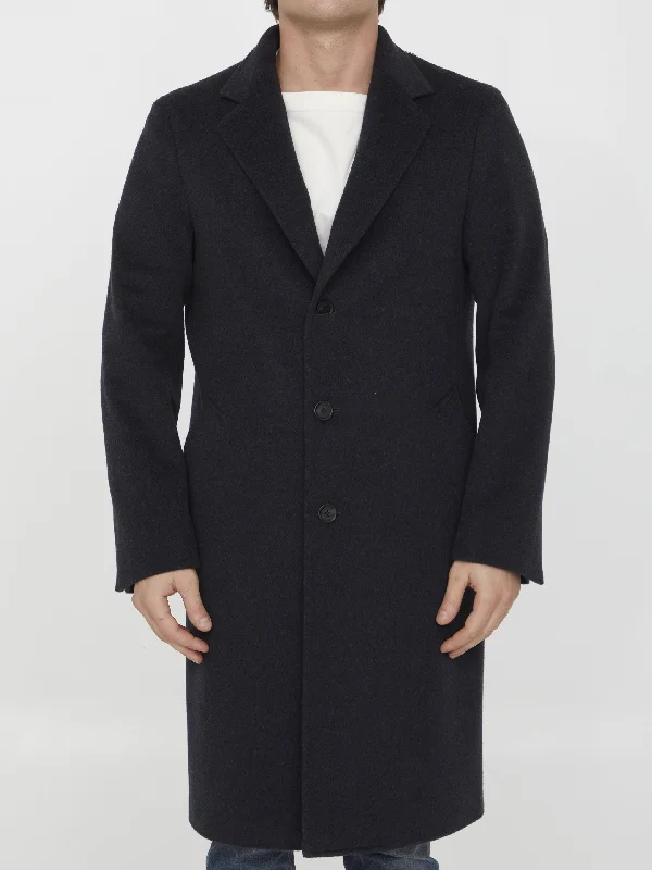 Wool Coat Sleeveless Puffer Vest