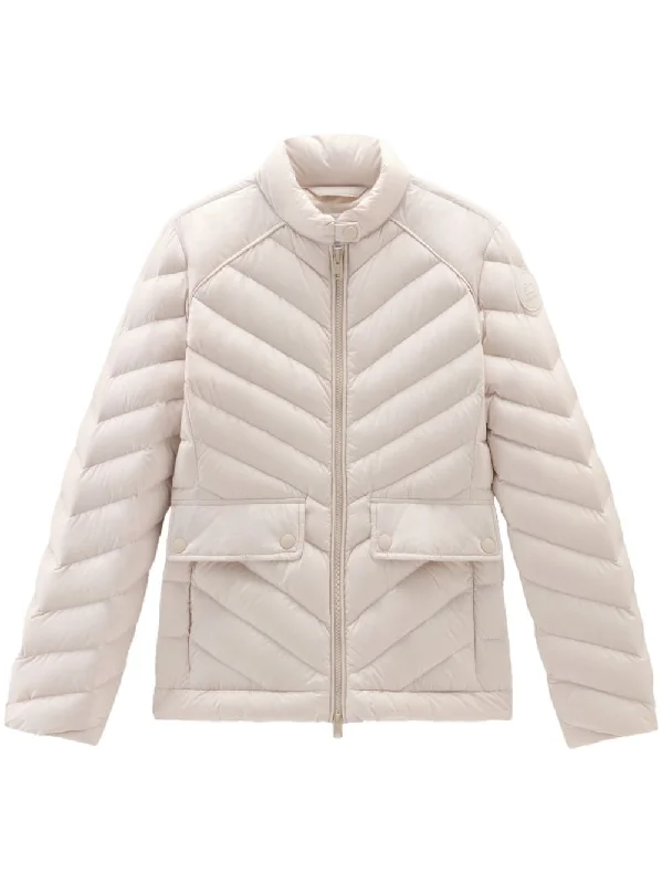 Woolrich Coats Beige Stretchy Active Jacket