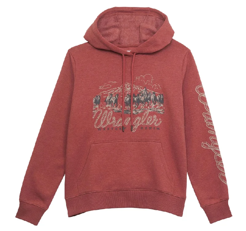 Wrangler Retro Hoodie Women's 112350137 Hoodie with Emblem Brand Identity