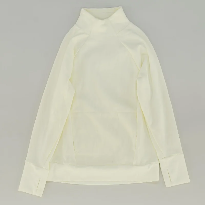 Yellow Solid Sweatshirt Pullover Hoodie with Elastic Cuffs Stretchable Comfortable