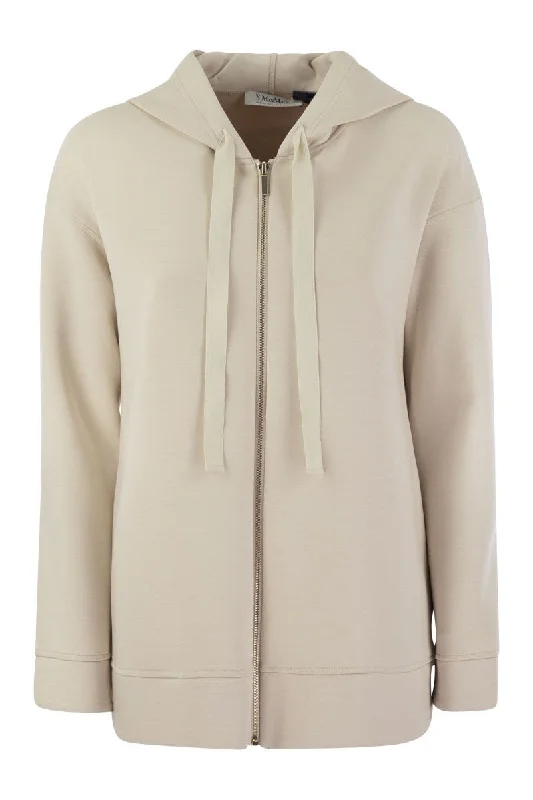 ZUAI - Hoodie Hoodie with Hem Embroidery Detailed Premium