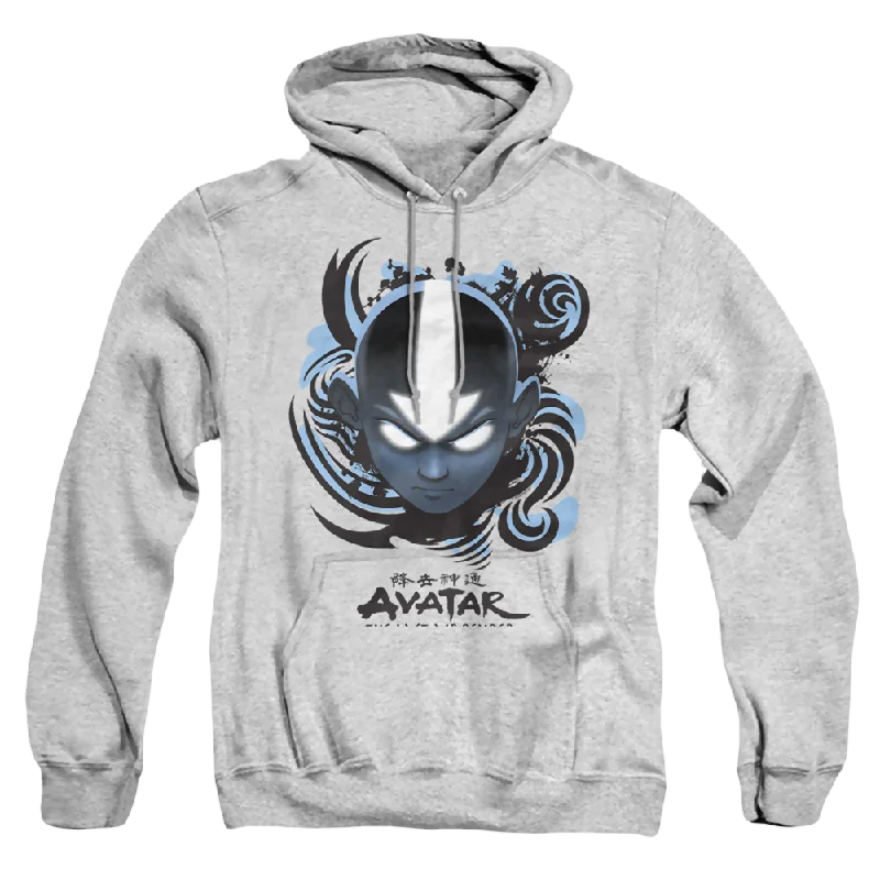 Avatar The Last Airbender Airbender Blue And Black Kanji - Pullover Hoodie Leg Sleeve Comfort