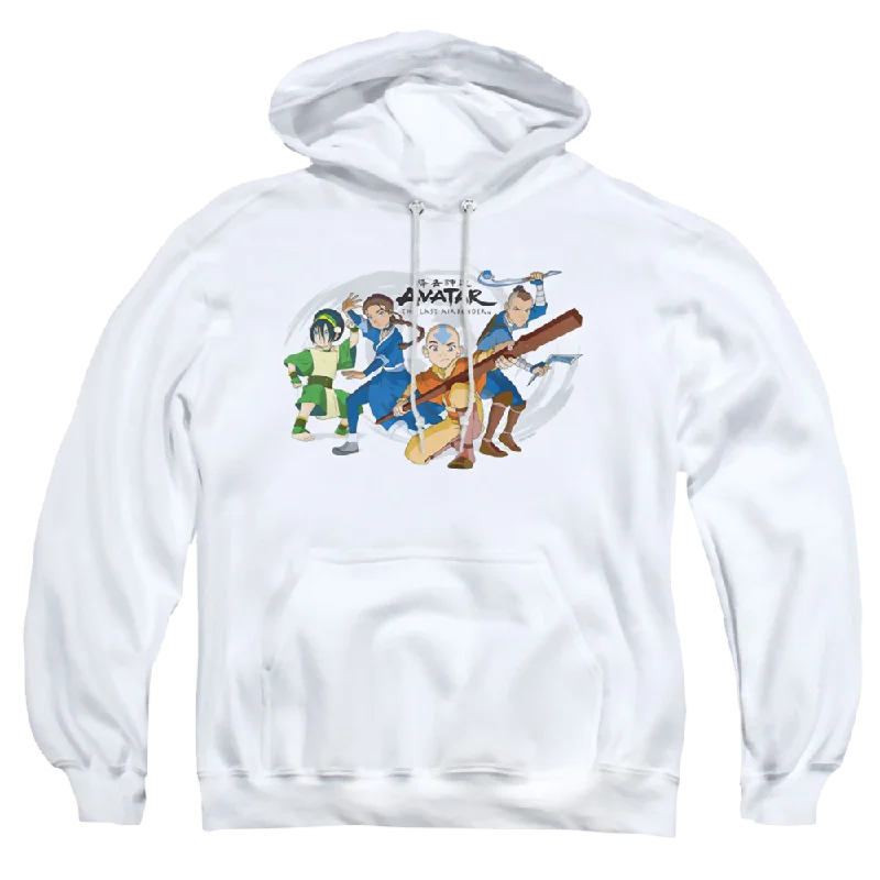 Avatar The Last Airbender Avatars Group - Pullover Hoodie One Shoulder Top
