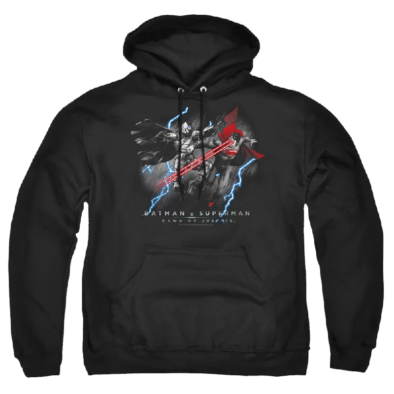Batman v Superman Lightning V Heat Vision - Pullover Hoodie Long Sleeve Pullover