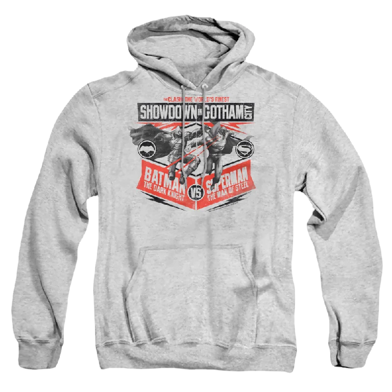 Batman v Superman Showdown In Gotham - Pullover Hoodie Faux Fur Trim