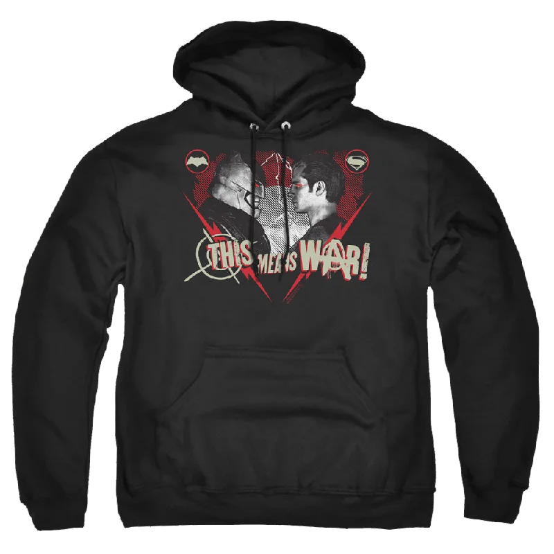 Batman v Superman This Means War - Pullover Hoodie Lantern Sleeve Elegant