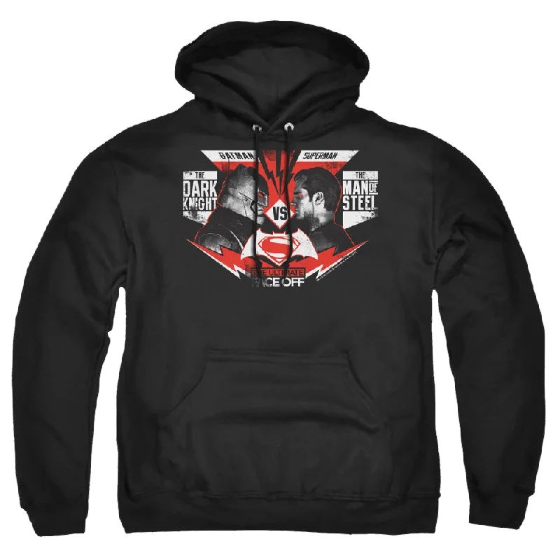 Batman v Superman Ultimate Face Off - Pullover Hoodie Zipper Front Cardigan