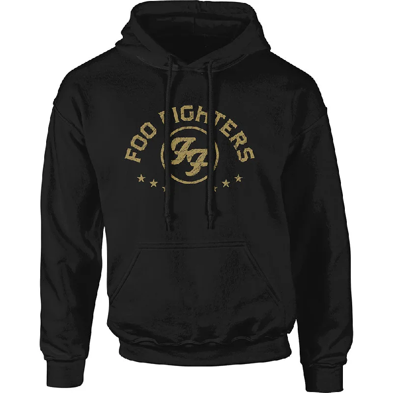 Foo Fighters Arched Stars Unisex Pullover Hoodie Wrist Length Sleeve