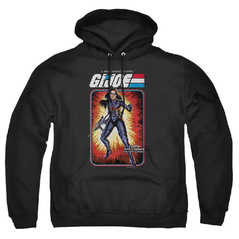 G.I. Joe Baroness Card - Pullover Hoodie Bateau Neck Pullover