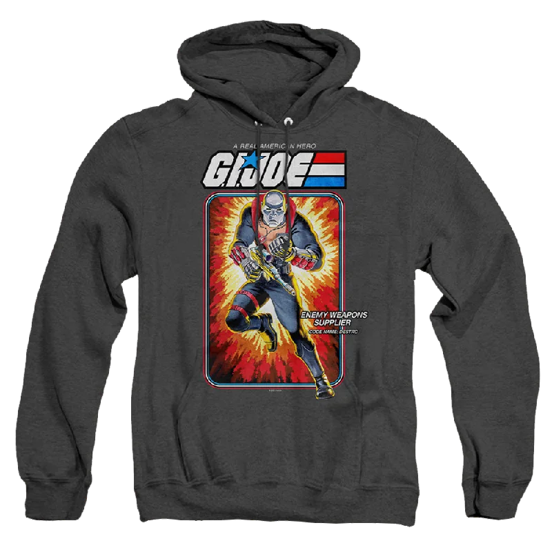 G.I. Joe Destro Card - Heather Pullover Hoodie Crew Neck Wool