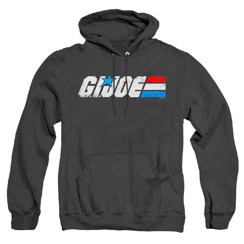 G.I. Joe Distressed Logo - Heather Pullover Hoodie High Neck Pullover
