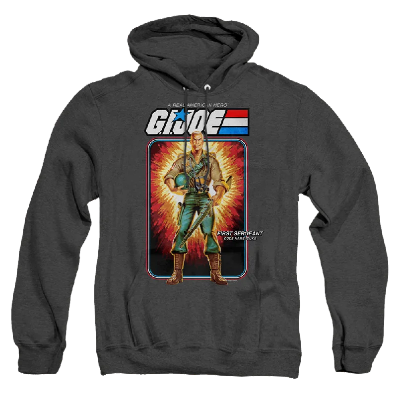 G.I. Joe Duke Card - Heather Pullover Hoodie Deep Neck Pullover