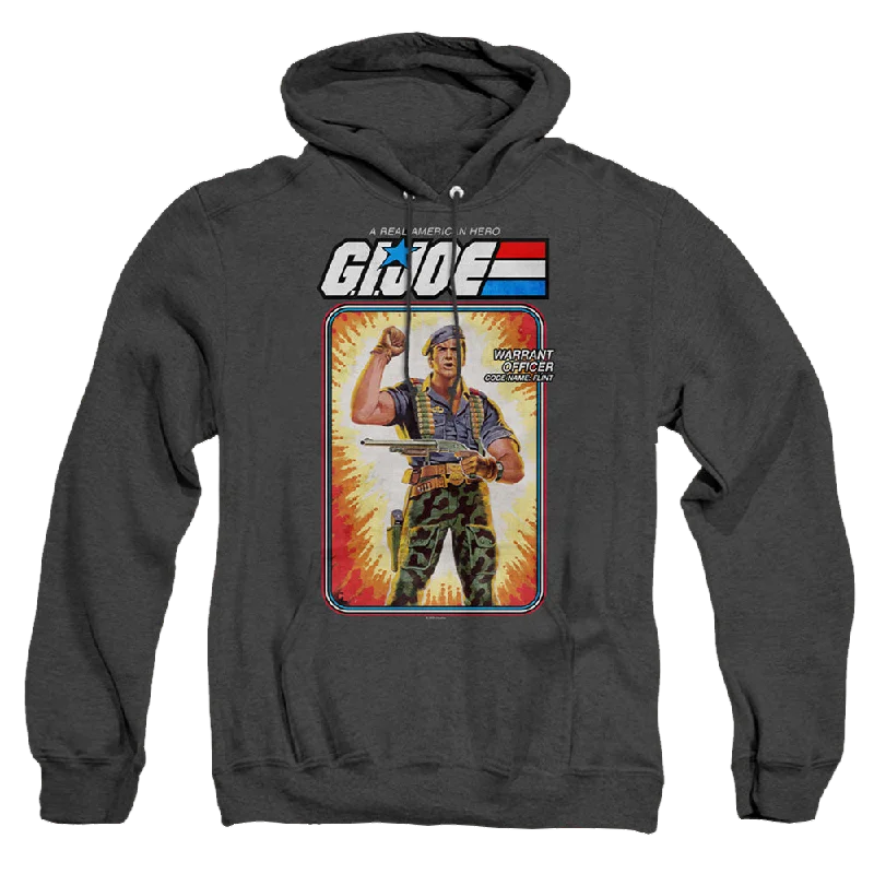 G.I. Joe Flint Card - Heather Pullover Hoodie Asymmetrical Neck Pullover