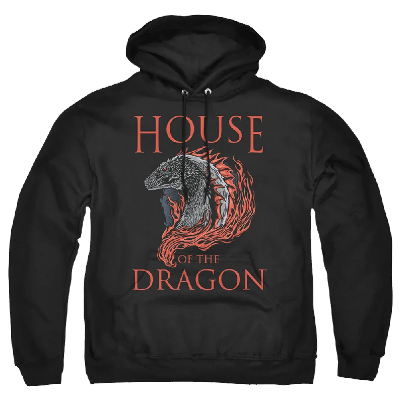 House of the Dragon Hod Dragon Illustration - Pullover Hoodie Chunky Knit Pullover